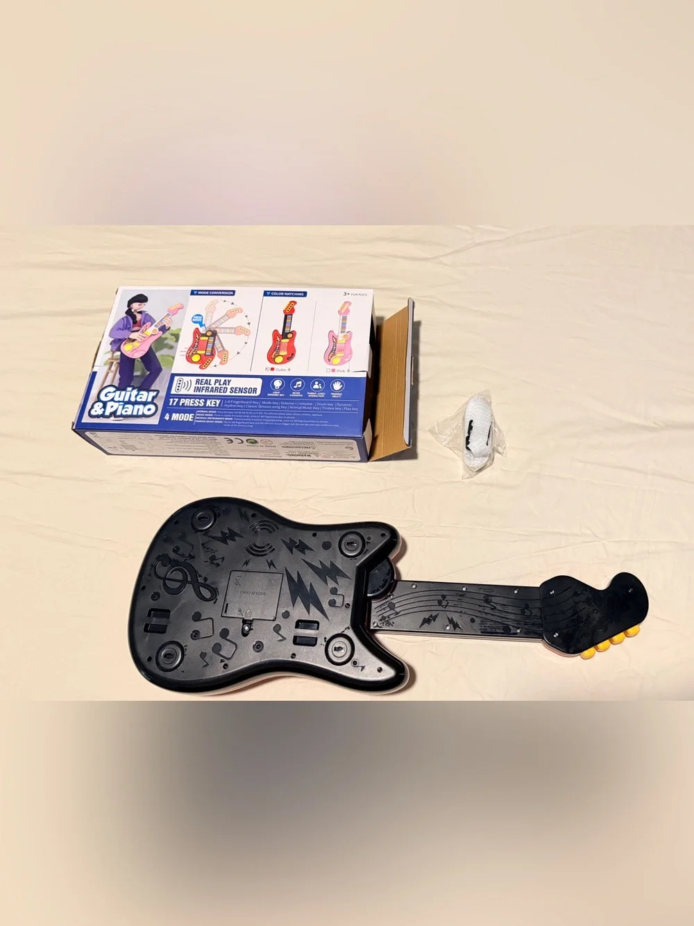2 in 1  Guitar Piano Electric Toy Toddler Player Musical Instrument 3+ ages